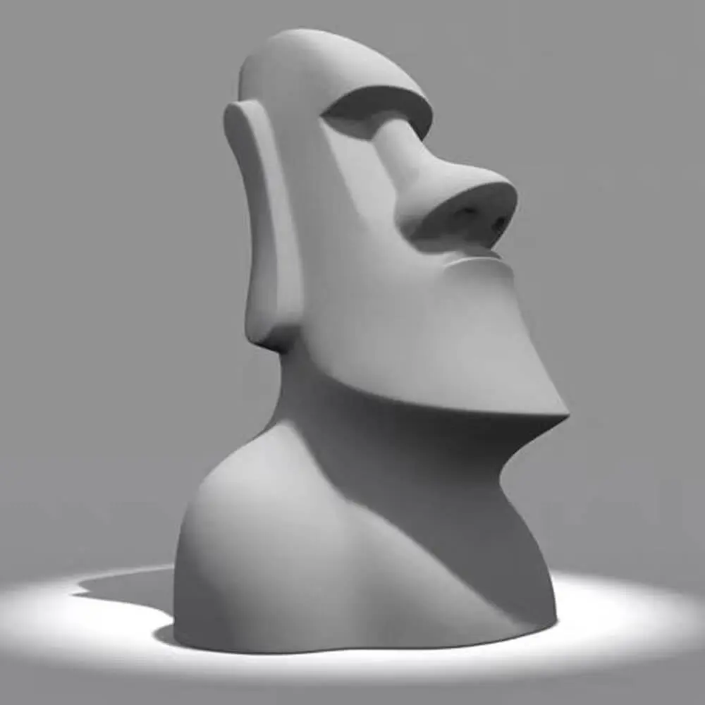 3D digital rendering of abstract stainless steel sculpture