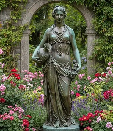 bronze garden venus artwork
