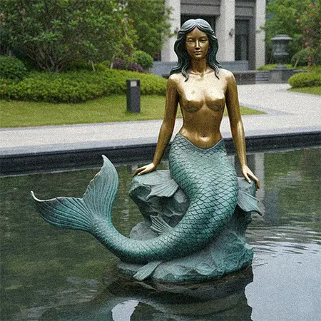 Bronze Mermaid Statues Collection