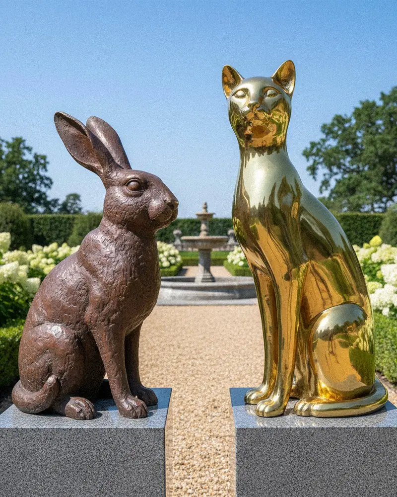 Bronze Rabbit Statues Collection