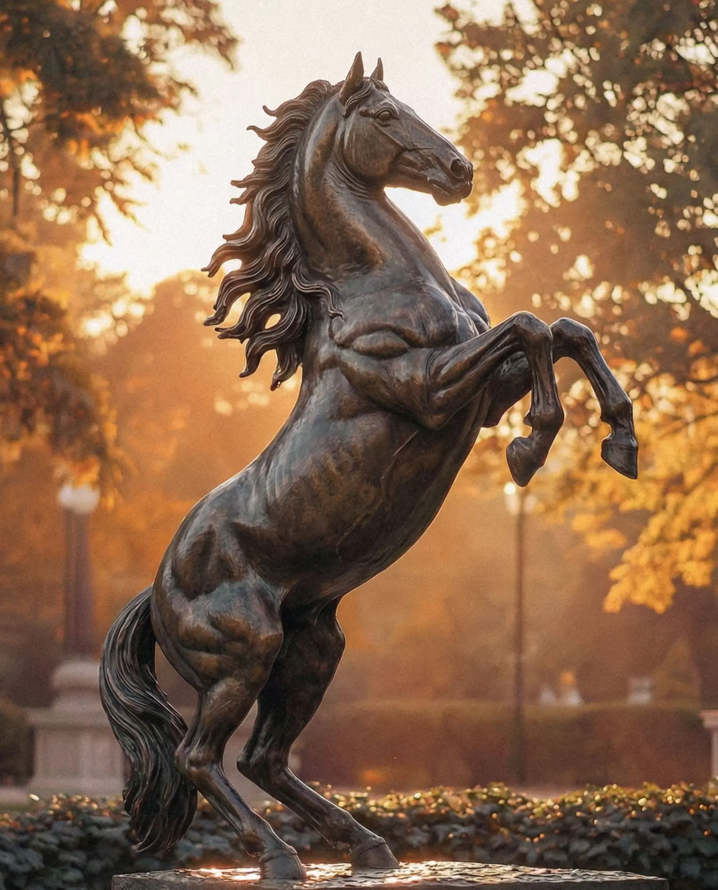 large outdoor bronze horse statue factory