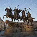Four Horsemen of Apocalypse bronze statue group