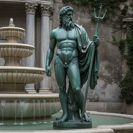Comparison of Greek Zeus and Roman Jupiter marble bust statues