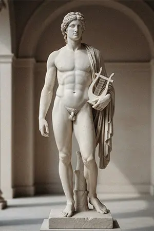 Life-size white marble Greek God Statues for garden
