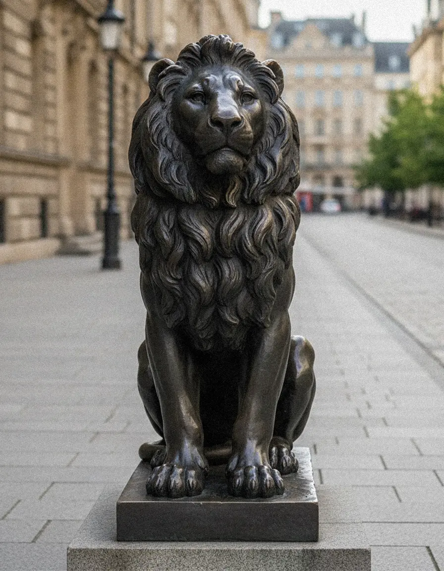 Large Outdoor Lion Statues Collection
