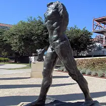 Walking Man bronze statue by Giacometti