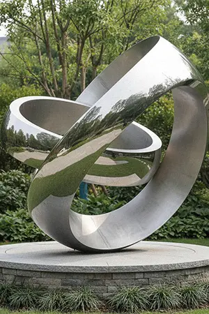Internal steel skeleton structure for large metal sculpture