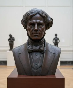 Life size bronze bust statue for sale