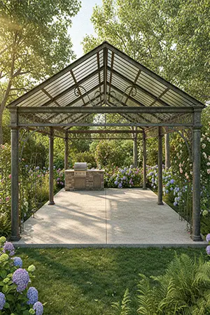 stone column pavilion