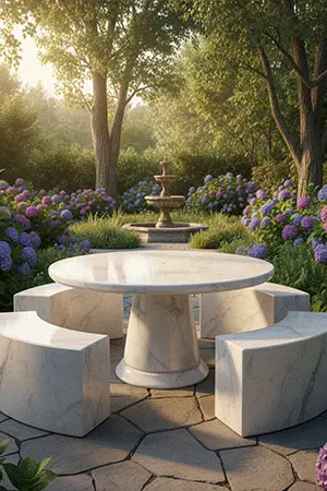 Stone Garden Benches Collection