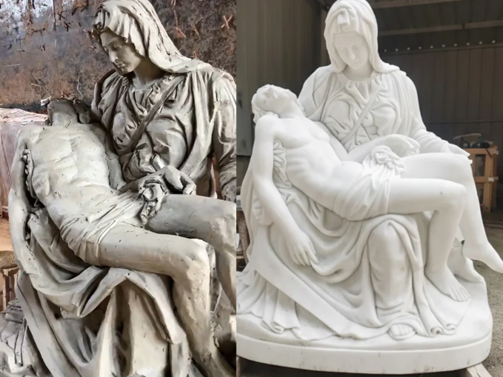 The 14 Stations of the Cross Production Process: Step One: Clay Sculpture Step Two: Bronze Statue