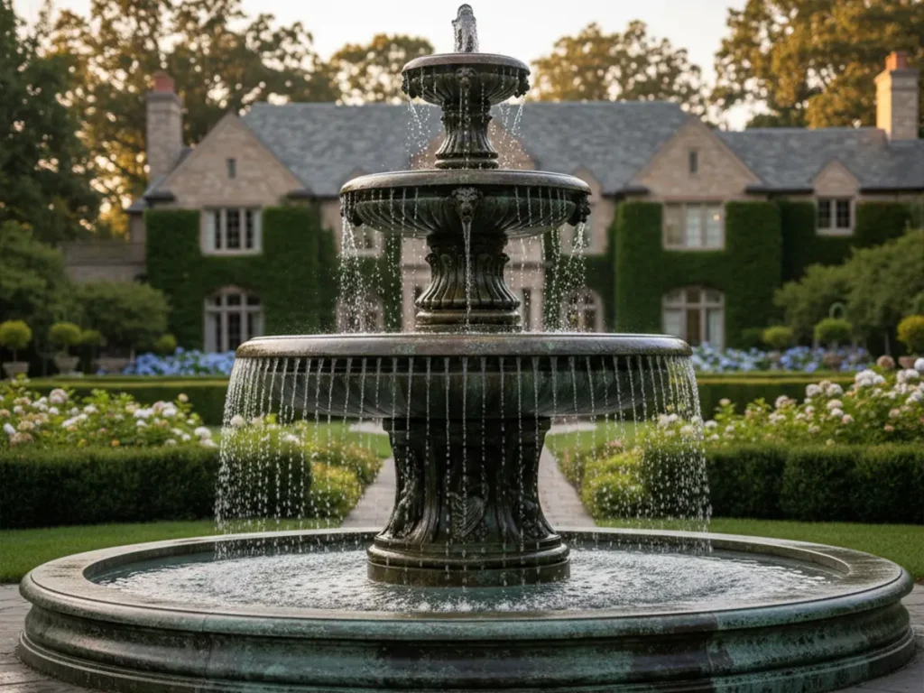 bronze fountain patina aging durability 2026