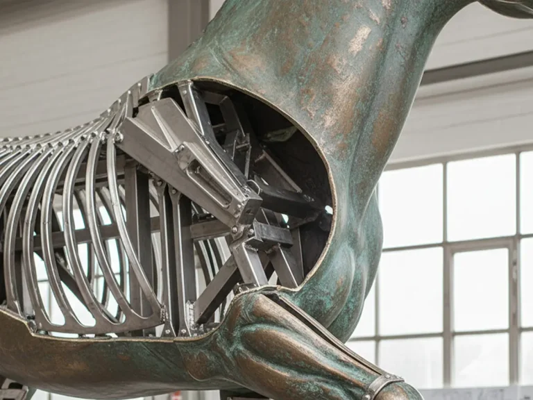 bronze horse statue internal stainless steel frame 2026 2