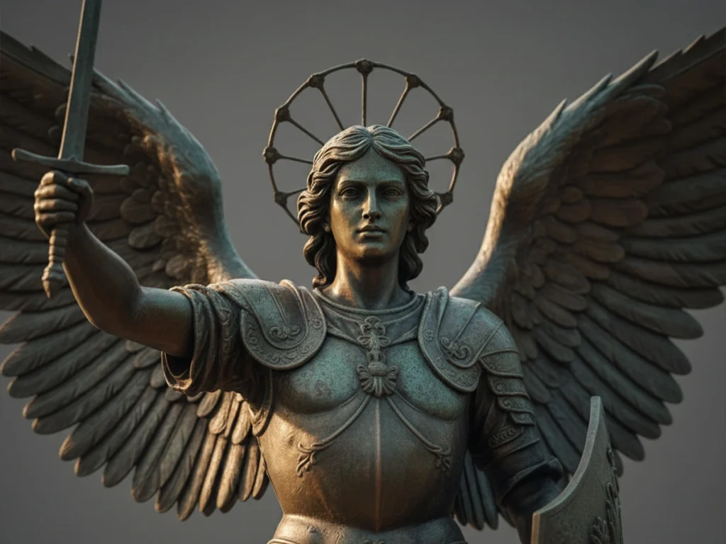 bronze st michael the archangel statue premium craftsmanship