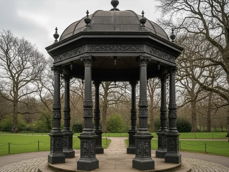 cast iron gazebo victorian public park