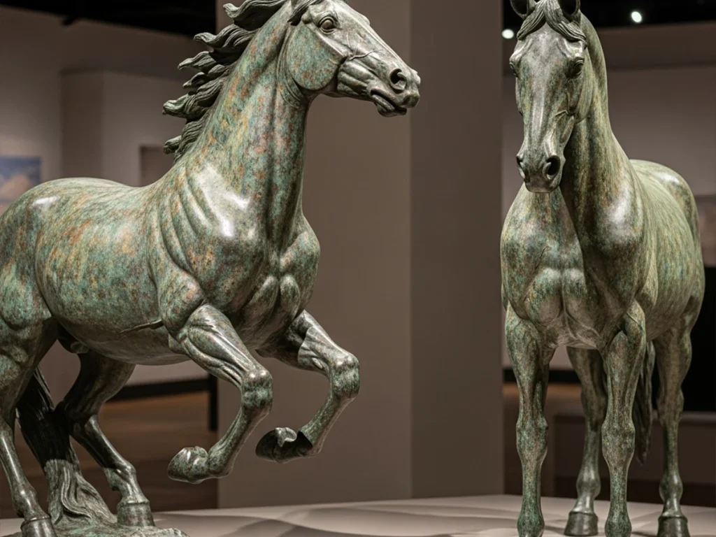 galloping vs standing horse