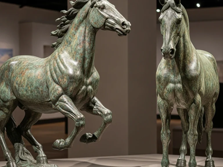 galloping vs standing horse