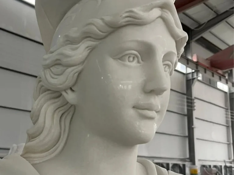 Custom portrait bust sculpture created from client reference photo