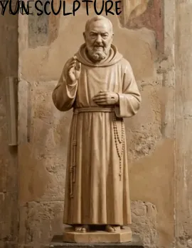 life size bronze padre pio statue for sale